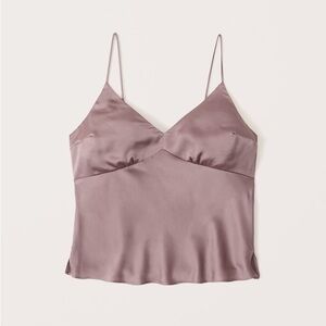 abercrombie satin v neck tank